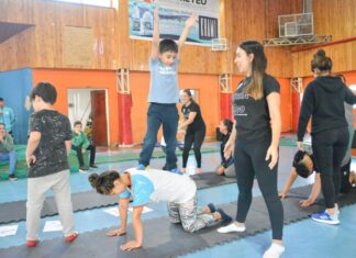 Se realizó el primer encuentro de escuelas deportivas en Río Grande