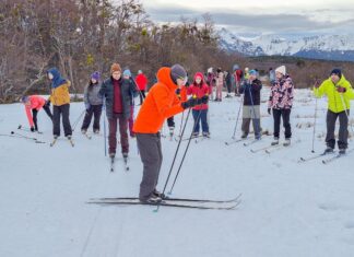 Se realizó con éxito el curso básico de Esquí de Fondo orientado a docentes de educación física en Ushuaia