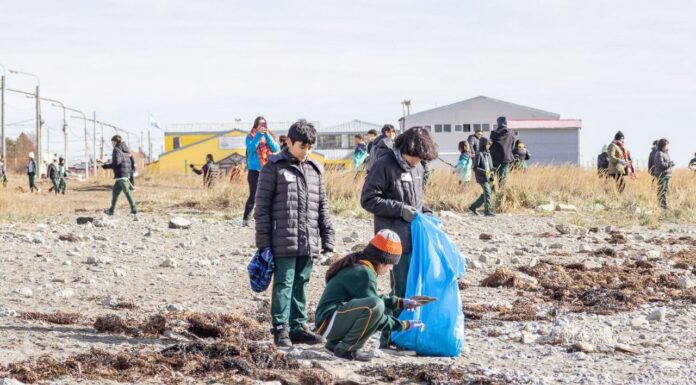 Se realizó una jornada de limpieza en la playa de Río Grande