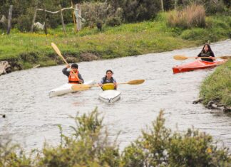 Finalizaron las actividades del año de la escuela de Kayak