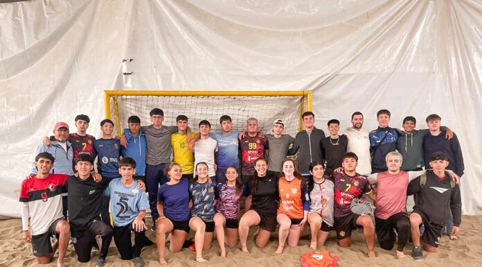 Delegación fueguina de Handball de Playa Viaja a el Calafate