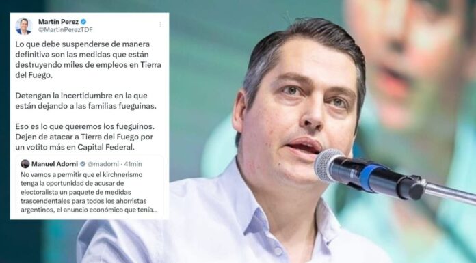 “Desmantelar la industria fueguina es ceder soberanía”: fuerte advertencia del intendente Martín Perez