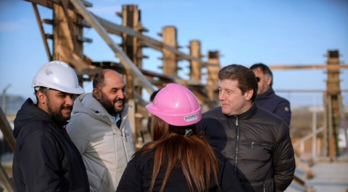Melella recorrió la obra de la Comisaría de Género y Familia en Río Grande