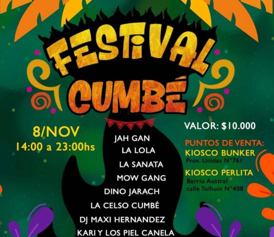 FESTIVAL CUMBÉ 08 nov – Av. San Martín 54