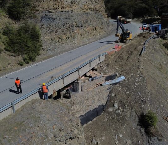 Avanzan los trabajos de Vialidad Nacional en el Paso Garibaldi