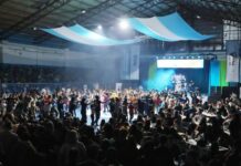 Peña folklórica para celebrar la víspera del 25 de Mayo en Río Grande
