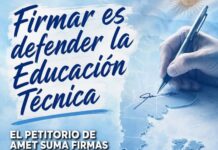 AMET impulsa una campaña nacional para recuperar el financiamiento de las escuelas técnicas