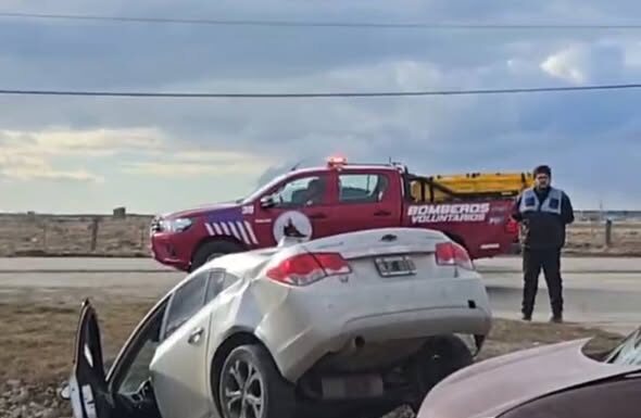 Siniestro vial en Echelaine dejó un herido leve